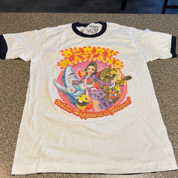 New katy perry playland ringer glitter shirt - Picture 1 of 3